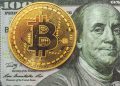 Cryptocurrency and dollars money