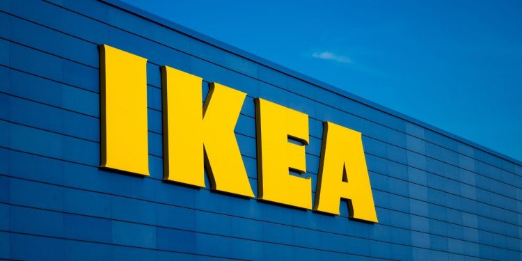IKEA logo stock photo