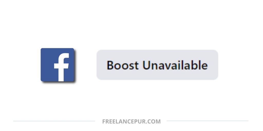 Boost Unavailable on Facebook