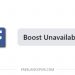 Fix Facebook Boost Unavailable Error